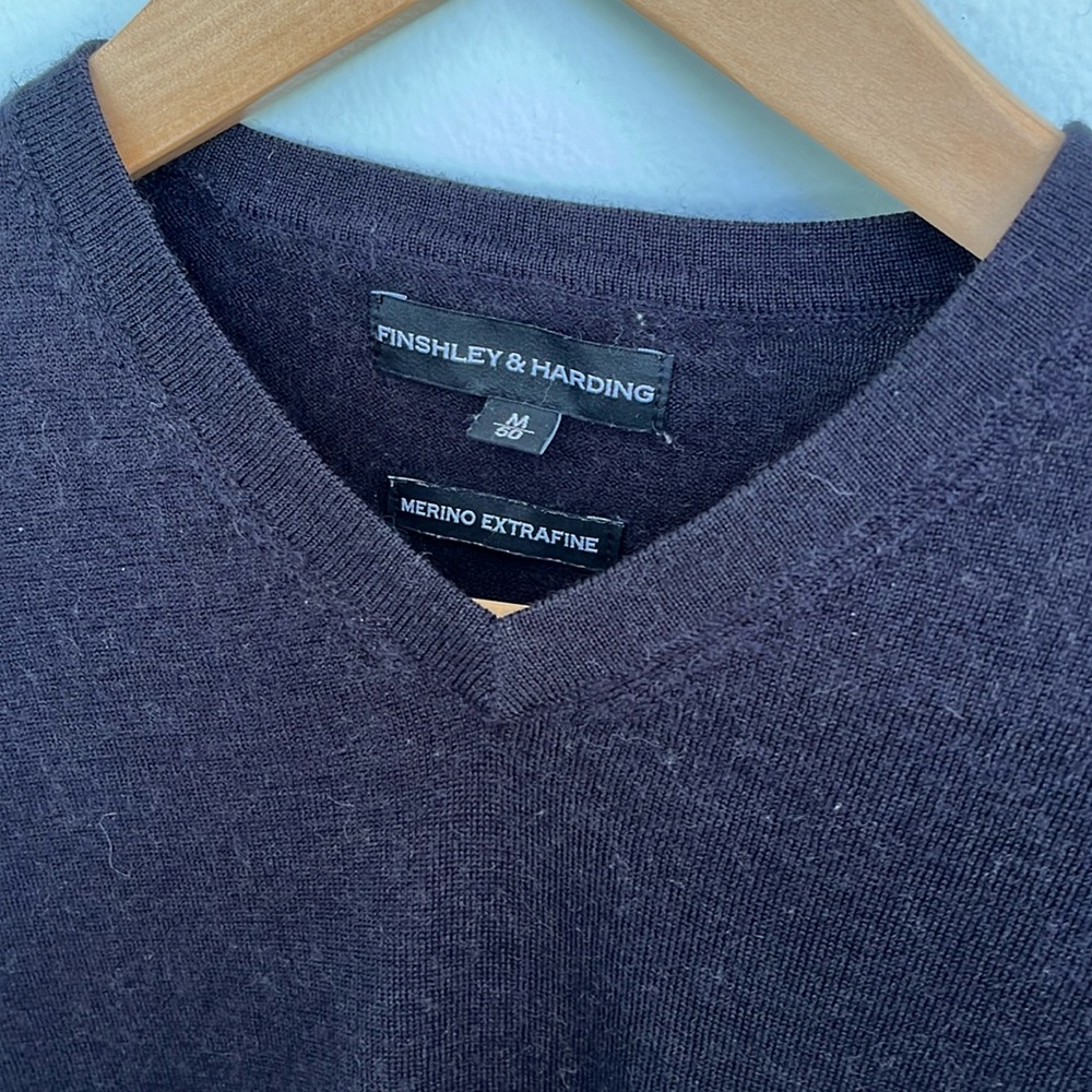 Finshley  & Harding Merino (extra fine) wool sweater unisex (IMO) sz m. EUC
